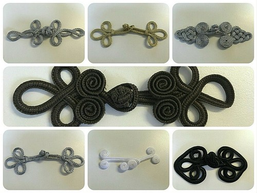 Frog fasteners button knots - fasteners,