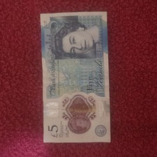 English £5 Note, AK47 Serial