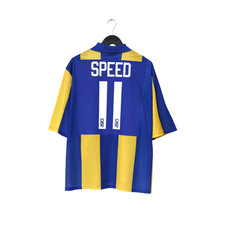 1993/95 SPEED #11 Leeds United Vintage ASICS Away Football Shirt (XXL)