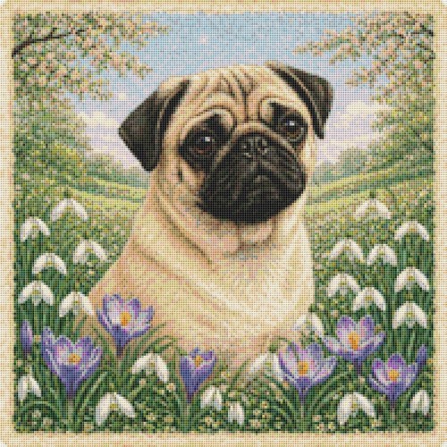 Pug puppy dog - pug, time