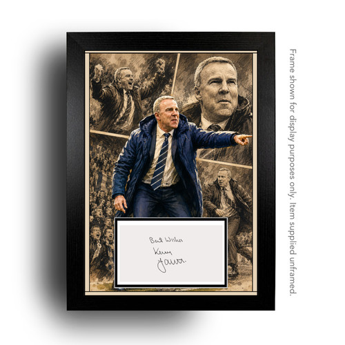 Kenny jackett signed comic - signed,