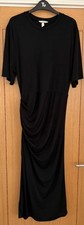 H&M black midi dress with