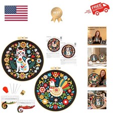 Animals Hand Embroidery Kits