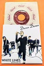 DURAN DURAN WHITE LINES 7" US VINYL SINGLE 45 - FREE CUSTOM PIC SLEEVE