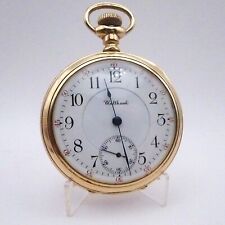 WALTHAM RIVERSIDE MAXIMUS 23 JEWELS 16 SIZE STUNNING 25YR GOLD FILLED CASE