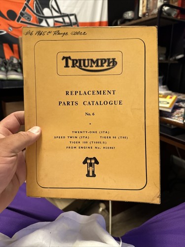 Triumph replacement part list - replacement,