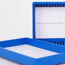 Microscope slide storage box