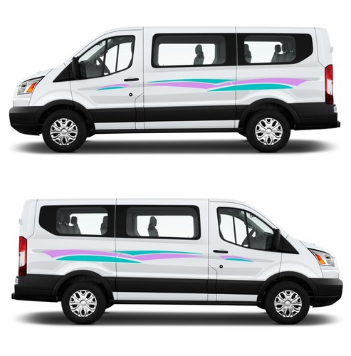 Decal graphics lilac aqua - &,
