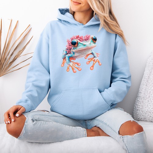 Vibrant coral frog - coral, womens