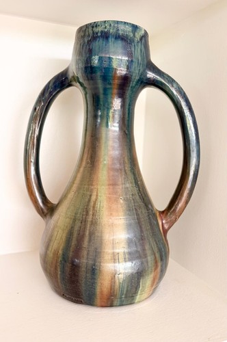 Art nouveau ceramic vase - art,