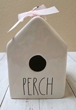 Rae Dunn Birdhouse PERCH Black