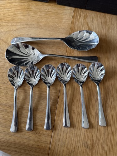 Vintage set scalloped - set, of