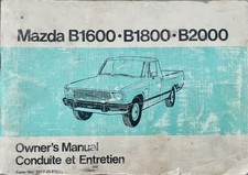 Mazda B1600 B1800 B2000 Original Factory Owners Manual 1981 #8017-20-81L