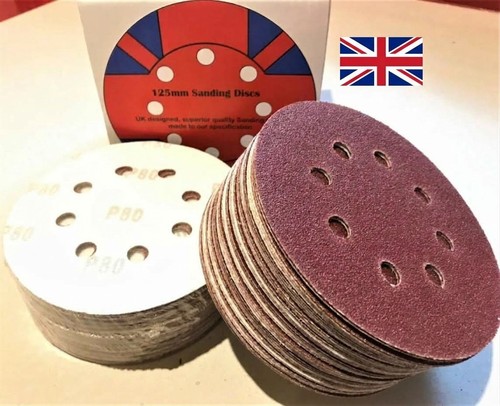 125mm sanding discs - 125mm, 5"