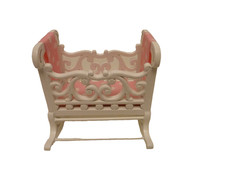 Dolls House Cradle White