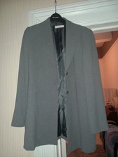 Womens Planet Longline Grey Suit Jacket Size 14 New Without Tags