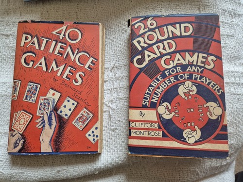 Vintage card game books - game,