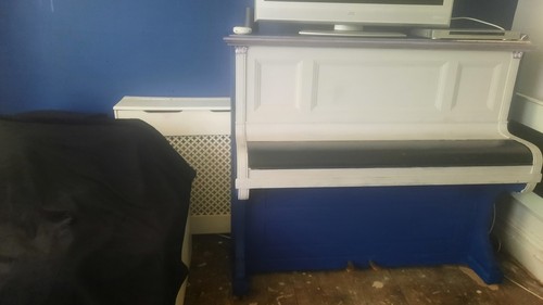 Upright piano keys painted - upright,