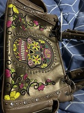 RHINESTONE SKULL BAG CONCEALED