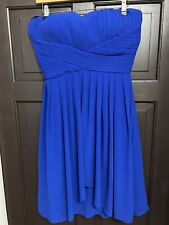 Y.A.S Blue Dress Strapless Size XL 14 Prom Wedding Ascot Races