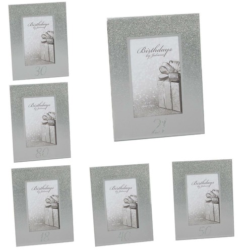 Birthdays photo frame glitter - frame,