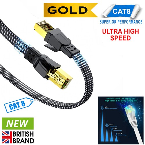 Rj45 cat8 network cable flat - rj45,