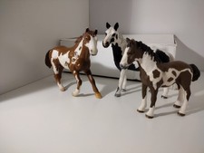 Schleich Pinto, 1 Adult Male, 1 Adult Female, 1 Filly