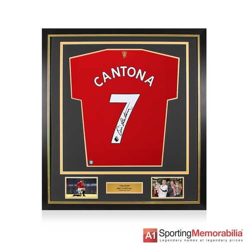 Framed eric cantona signed - cantona,