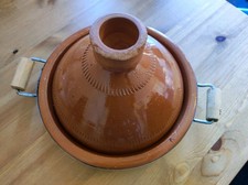 Moroccan Handmade Clay Cooking Tagine - Terracotta Tagine - Tajine Serve 4-6