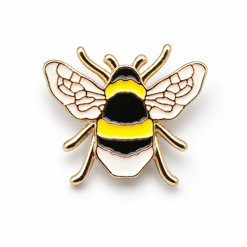 Bumble bee enamel pin badge - bee,