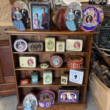 22 Royal Commemorative Tin Boxes Vintage Jubilee ERII Coronation queen king  