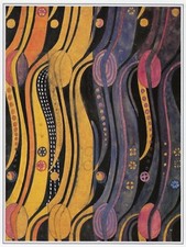 Stylized tulips Charles Rennie Mackintosh print in 10 x 12 inch mount SUPERB