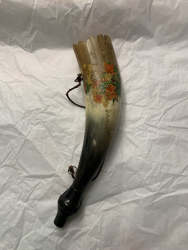 Vintage blowing cow bull horn - vintage,
