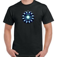 IRON MAN T-SHIRT Mens Arc Reactor The Avengers Fancy Dress Outfit UNISEX Top