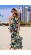 Zara Floral Halter Neck Maxi