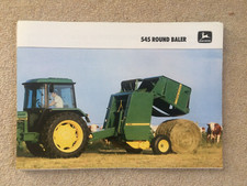 VINTAGE JOHN DEERE 545 ROUND BALER SALES BROCHURES ( X 11 ) CIRCA1985