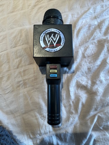 Rare retro wwe microphone - wwe,