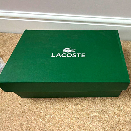 Lacoste green empty shoe box - lacoste,