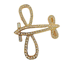 Vintage Airplane Brooch Pin