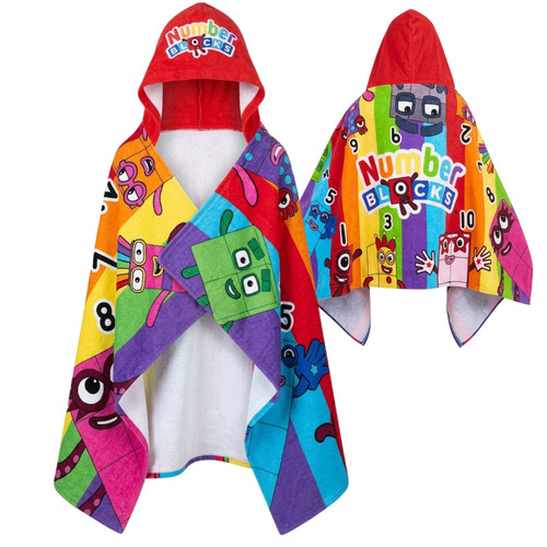 Numberblocks hooded towel kids - hooded,