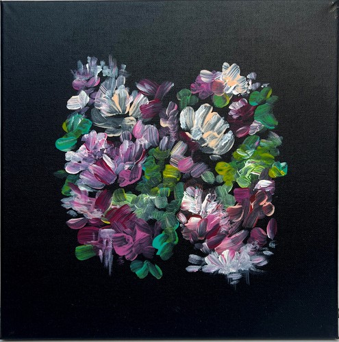 Original abstract floral - original,
