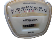 Lambretta Serveta 80mph speedo