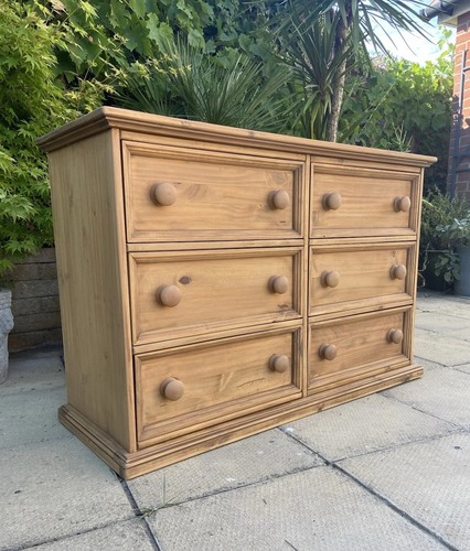 Vintage pine chest drawers - vintage,