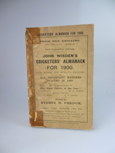 1900 wisden original wrappers - wisden,