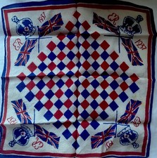 Handkerchief 1937 Coronation of King Edward VIII (Never Happened) Vintage Royal