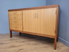 Mid Century Stag Sideboard TV Media Credenza Raised Leg Retro Chic