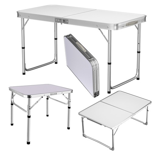 Adjustable folding table - folding,
