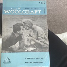 Vintage Patons & Baldwins 17th  Woolcraft Practical Guide to Knitting & Crochet