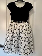 Jona Michelle Black and White girls dress age 7