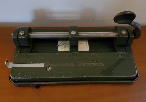 Vintage three hole punch - vintage,